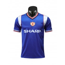 Camisola Manchester United Retro Equipamento Terceiro 1985 Manga Curta